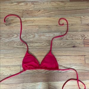 small red bikini top!